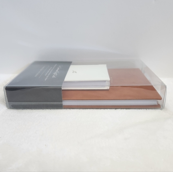 Gartner Studios Cream Tan Gold Vegan Leather Journal 2 Piece Gift Set NWT - Picture 4 of 10
